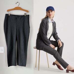 Quince Ultra-Stretch Ponte Pintuck Ankle Pants